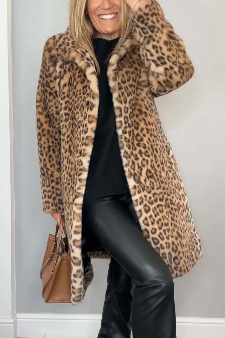 Dajana - Mantel con estampado de leopardo