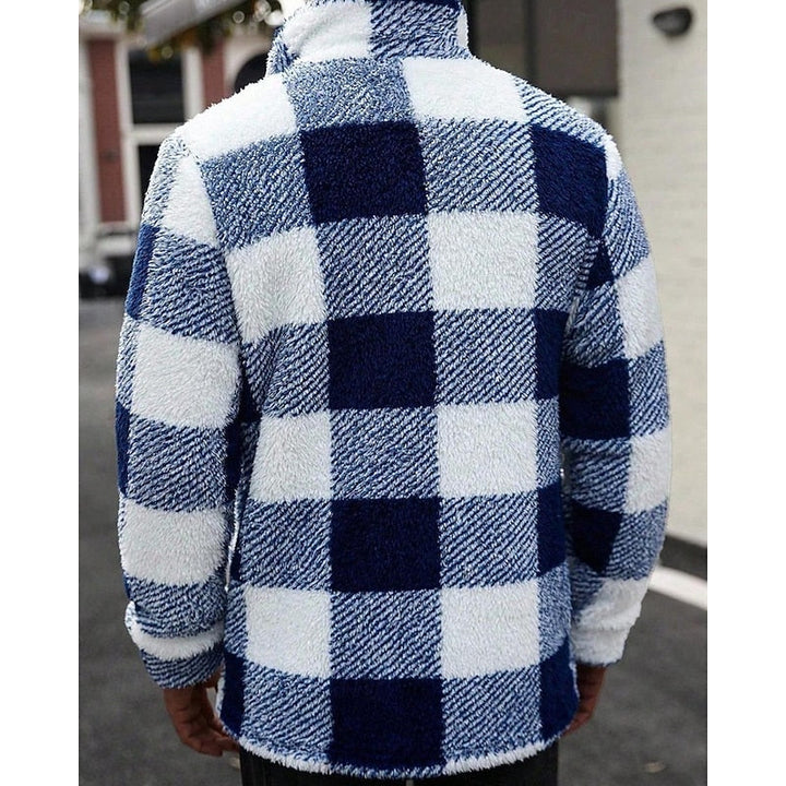 Damen Karojacke mit Fronttaschen