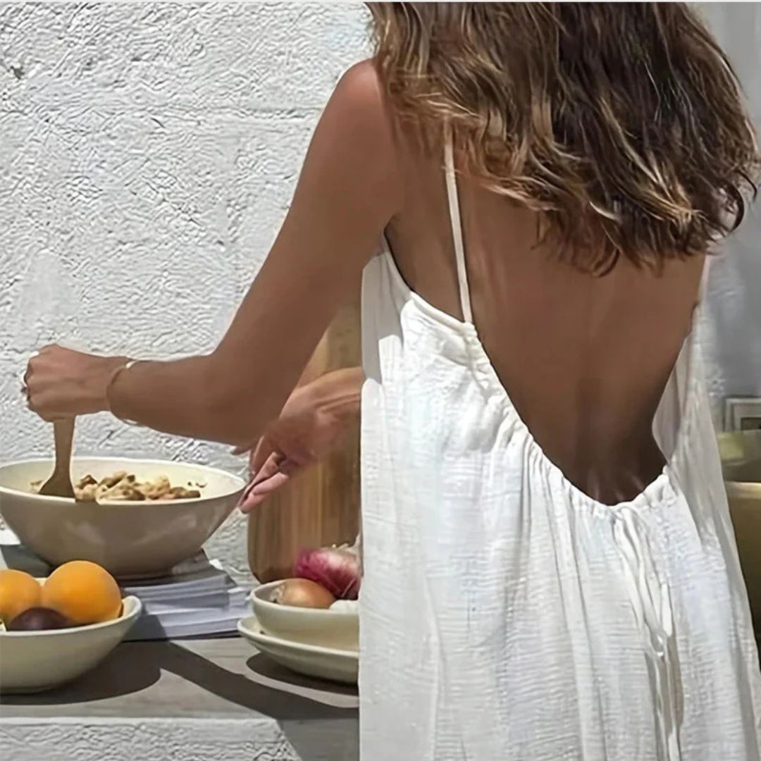 Nuance Rückenfreies Sommerkleid - Luftig Leicht & Verstellbar