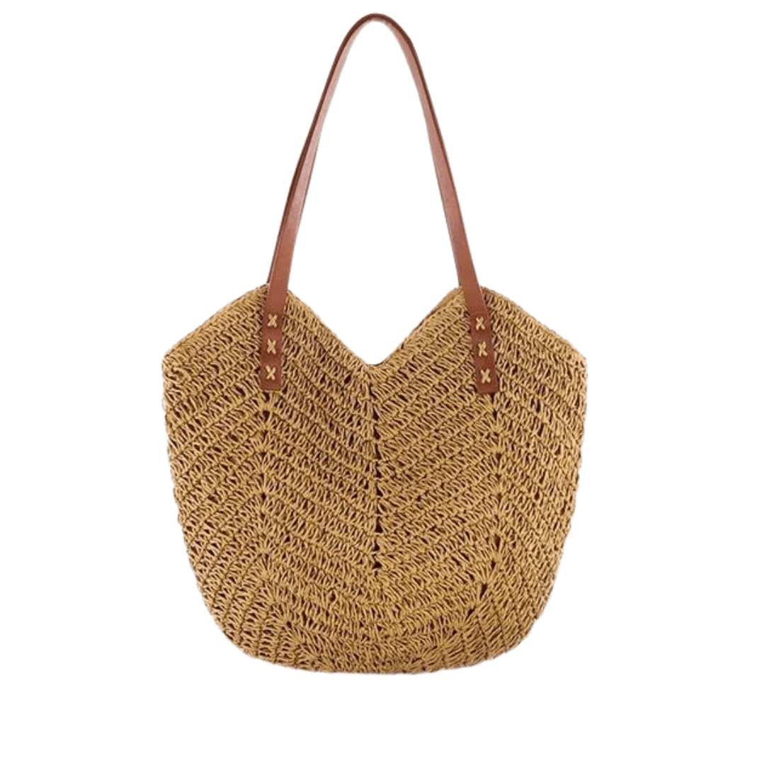 Bolso Tote de Cuero Vegano – Bolso de Hombro Grande Minimalista