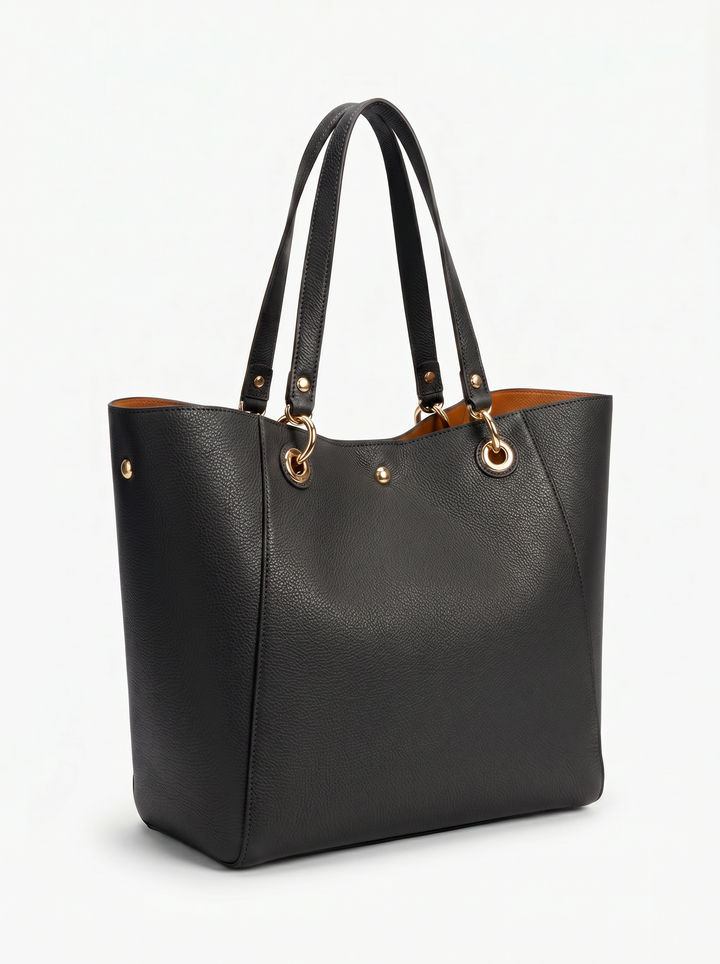 Klassische Leder Tasche mit Wildlederakzenten – Multifunktionale Damen- und Herrentasche für jeden Anlass