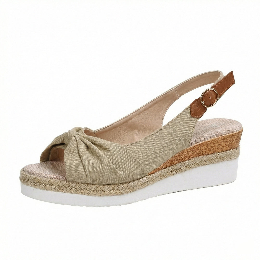 Women's Pointed-Toe Platform Sandals – Orthopedic Comfort Shoes with Buckle