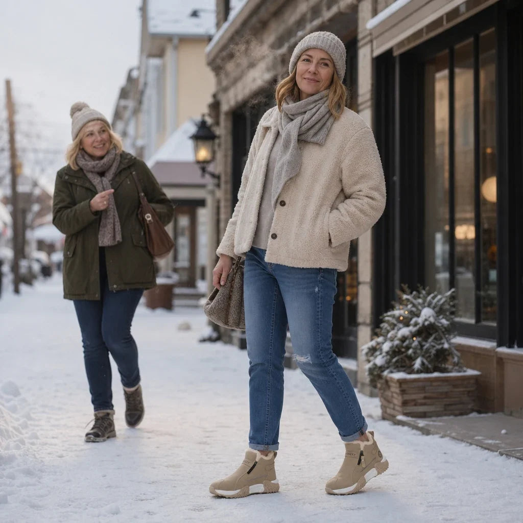 Botas de invierno forradas con cremallera
