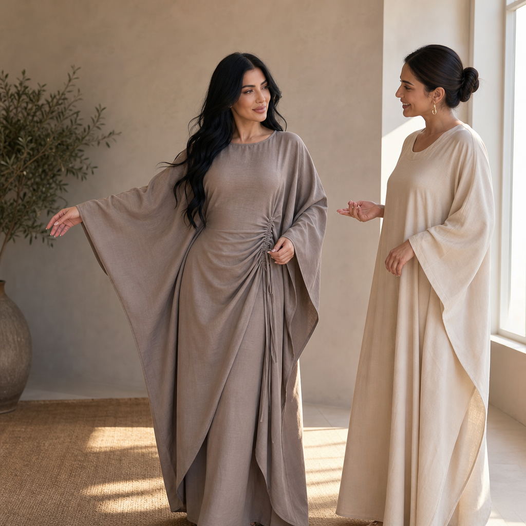 Elara | Zweiteiler mit Fledermausärmel-Kaftan und Hose