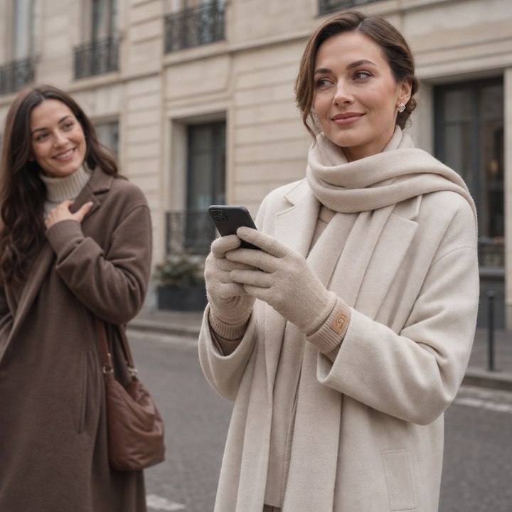 Damen Kaschmirhandschuhe Touchscreen Geeignet