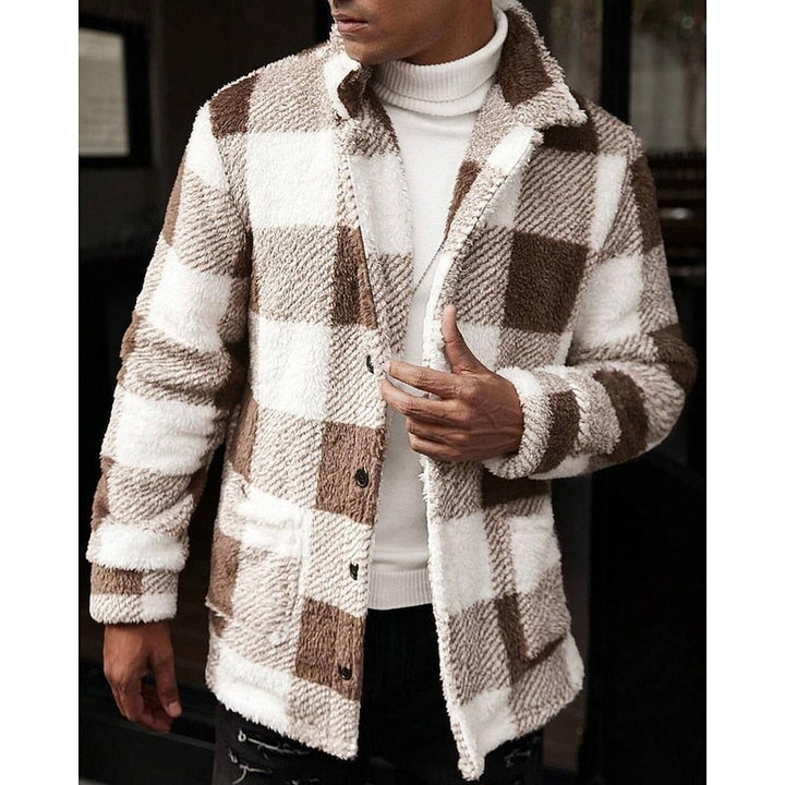 Damen Karojacke mit Fronttaschen