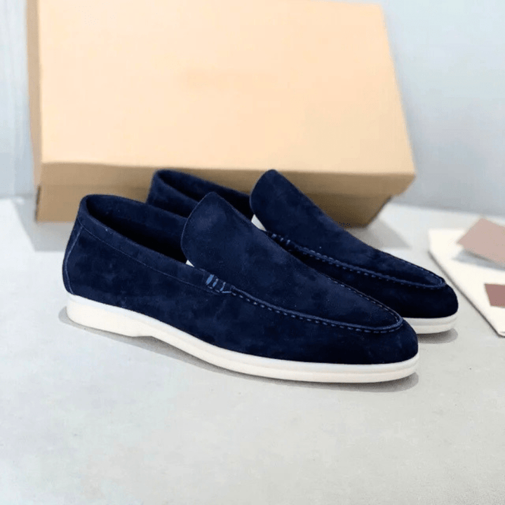 Herren Wildleder Slip-On Loafer – Bequeme Casual Alltagsschuhe
