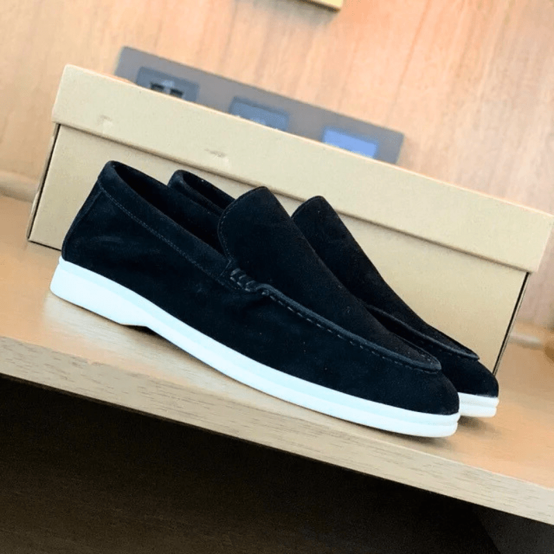Herren Wildleder Slip-On Loafer – Bequeme Casual Alltagsschuhe