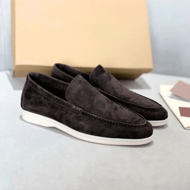 Herren Wildleder Slip-On Loafer – Bequeme Casual Alltagsschuhe