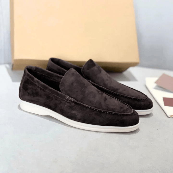 Herren Wildleder Slip-On Loafer – Bequeme Casual Alltagsschuhe