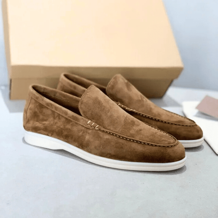 Herren Wildleder Slip-On Loafer – Bequeme Casual Alltagsschuhe