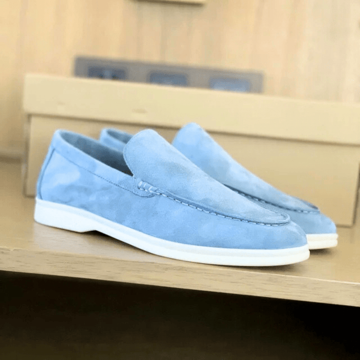 Herren Wildleder Slip-On Loafer – Bequeme Casual Alltagsschuhe