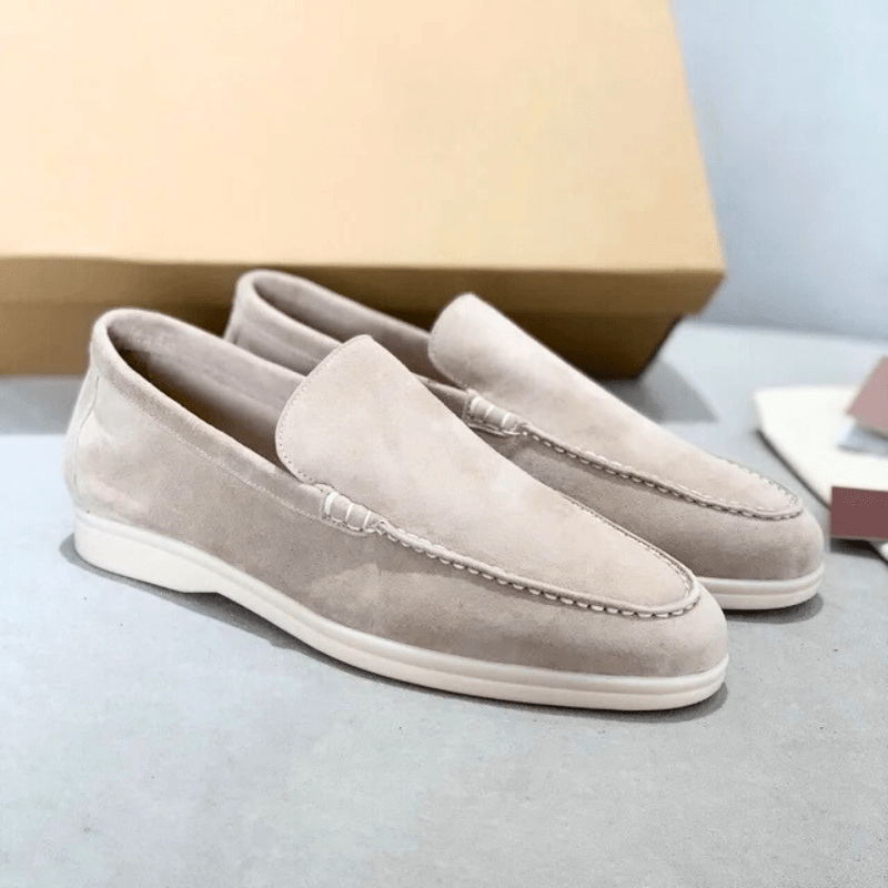 Herren Wildleder Slip-On Loafer – Bequeme Casual Alltagsschuhe