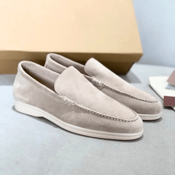 Herren Wildleder Slip-On Loafer – Bequeme Casual Alltagsschuhe