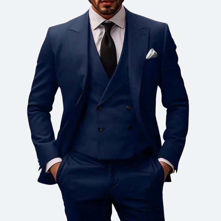 Three-piece men's suit – luxurious, elegant, and tailored style for formal occasions