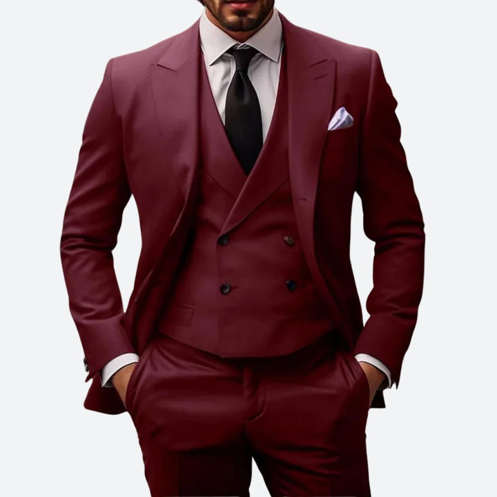 Three-piece men's suit – luxurious, elegant, and tailored style for formal occasions