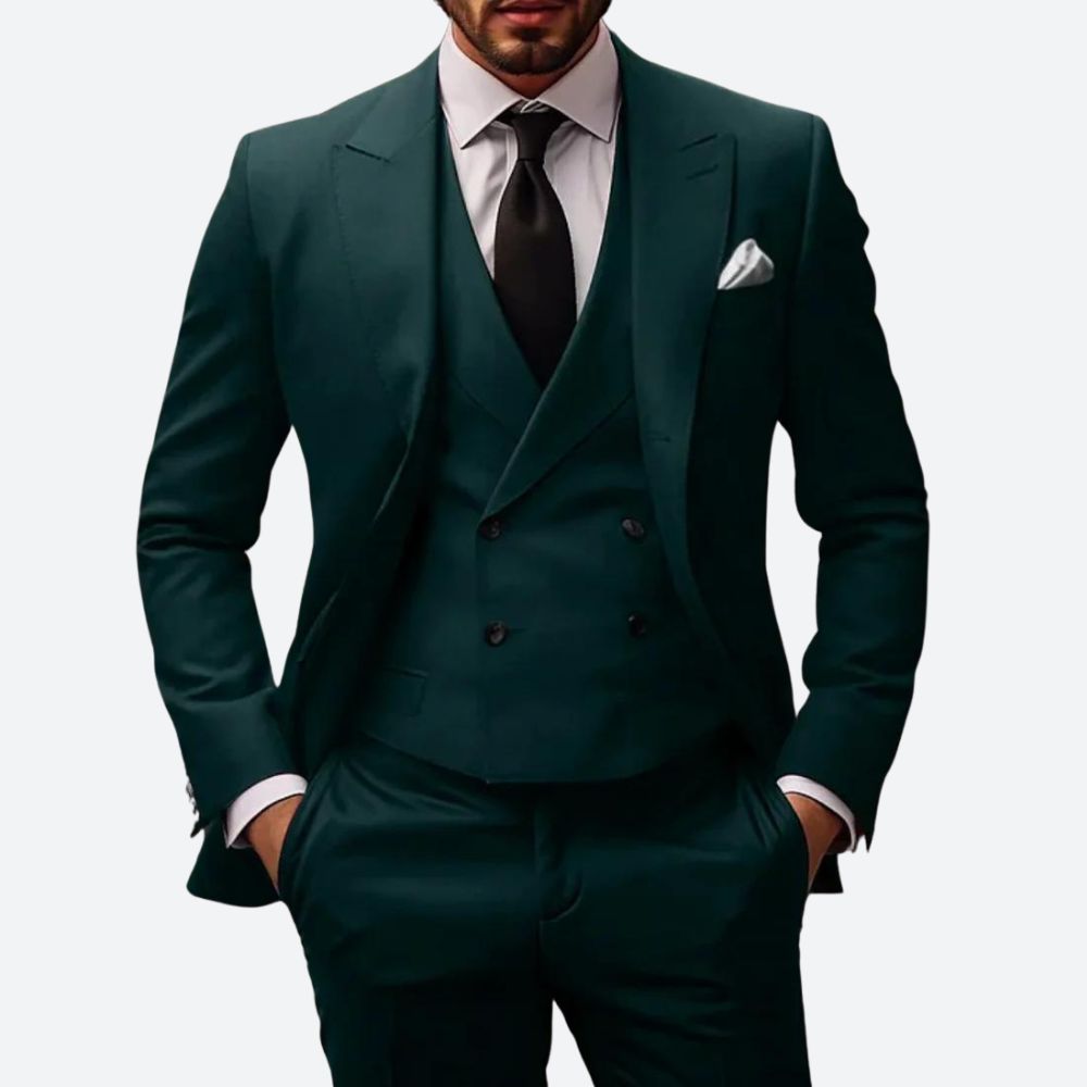 Three-piece men's suit – luxurious, elegant, and tailored style for formal occasions