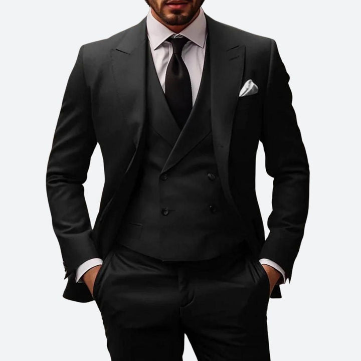 Three-piece men's suit – luxurious, elegant, and tailored style for formal occasions