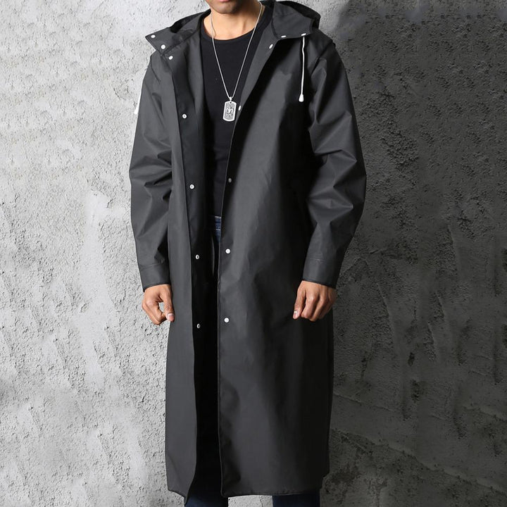 Dienter Herren Regenjacke Lang Mit Kapuze Wasserdicht