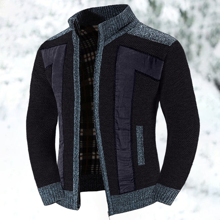 Damen Zip-Cardigan strukturiert mit Seitentaschen