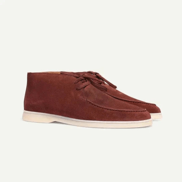 Men's Classic Suede Lace-Up Shoes – Elegant Formal Business Shoes