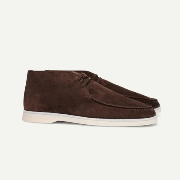 Men's Classic Suede Lace-Up Shoes – Elegant Formal Business Shoes