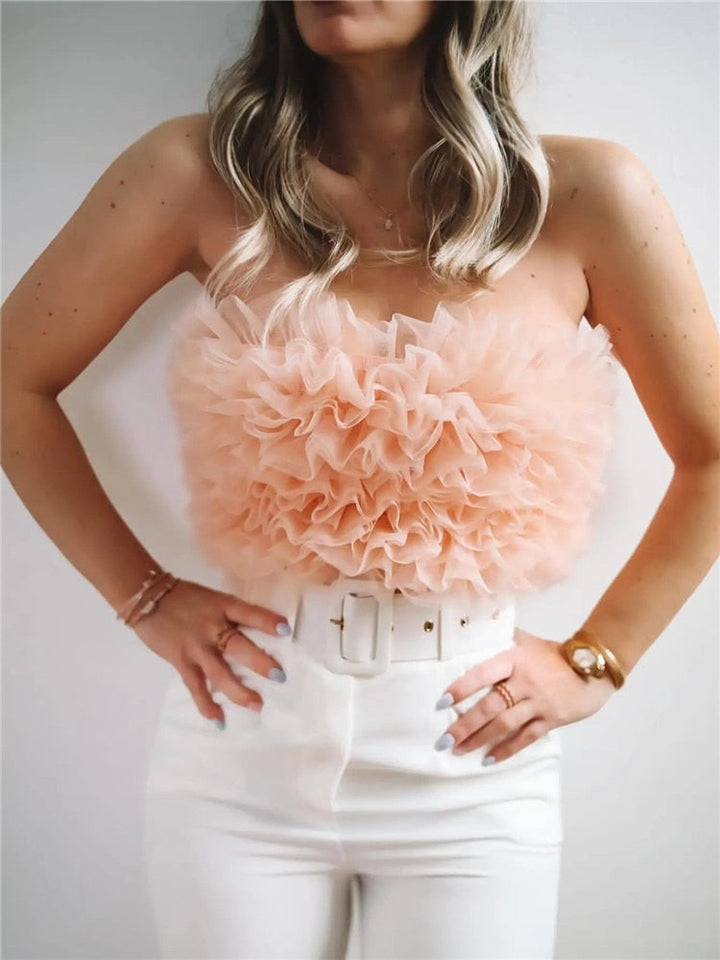 Luxe Trägerloses Tube Top – Figurformend, edles Sommer‑Essential