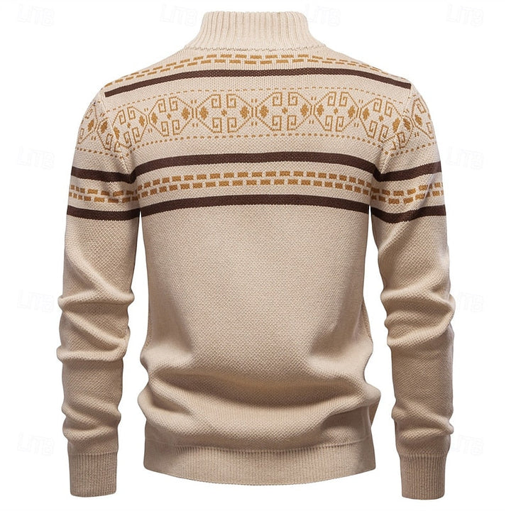 Fraser | Fair Isle Zip-Up Christmas Cardigan