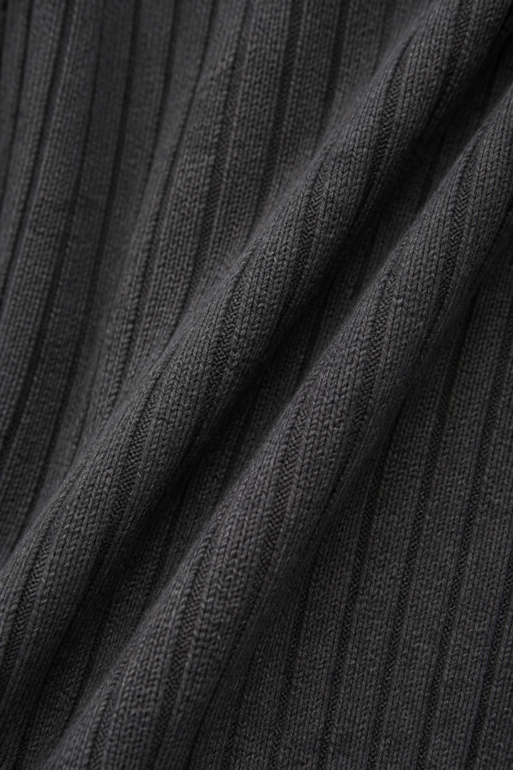 Damen Midikleid Rippstrick A-Linie Hohe Taille