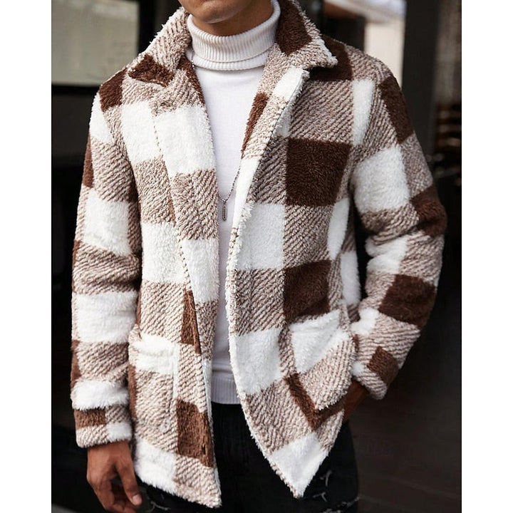 Damen Karojacke mit Fronttaschen