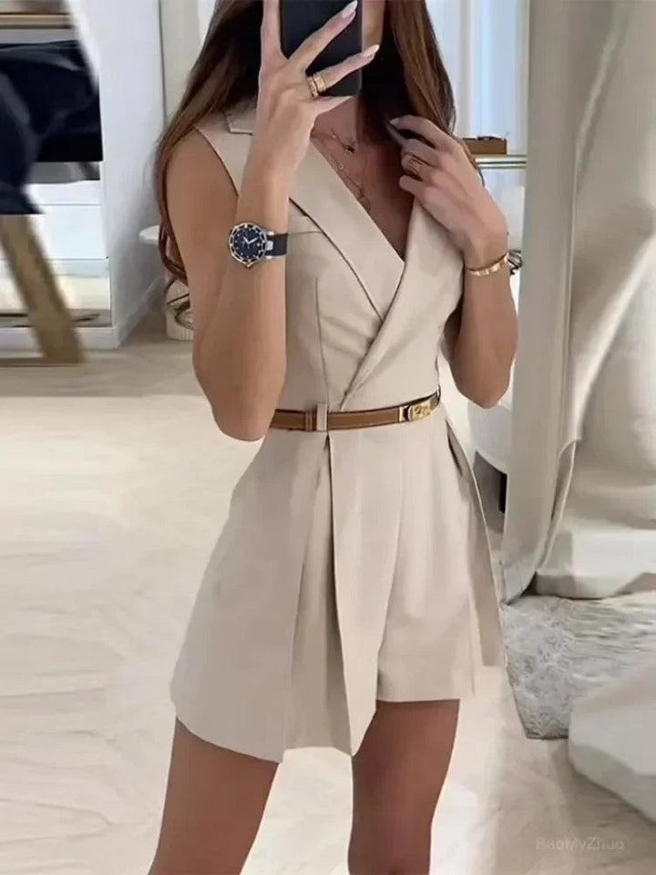 Salopette pour femmes avec dos et ceinture