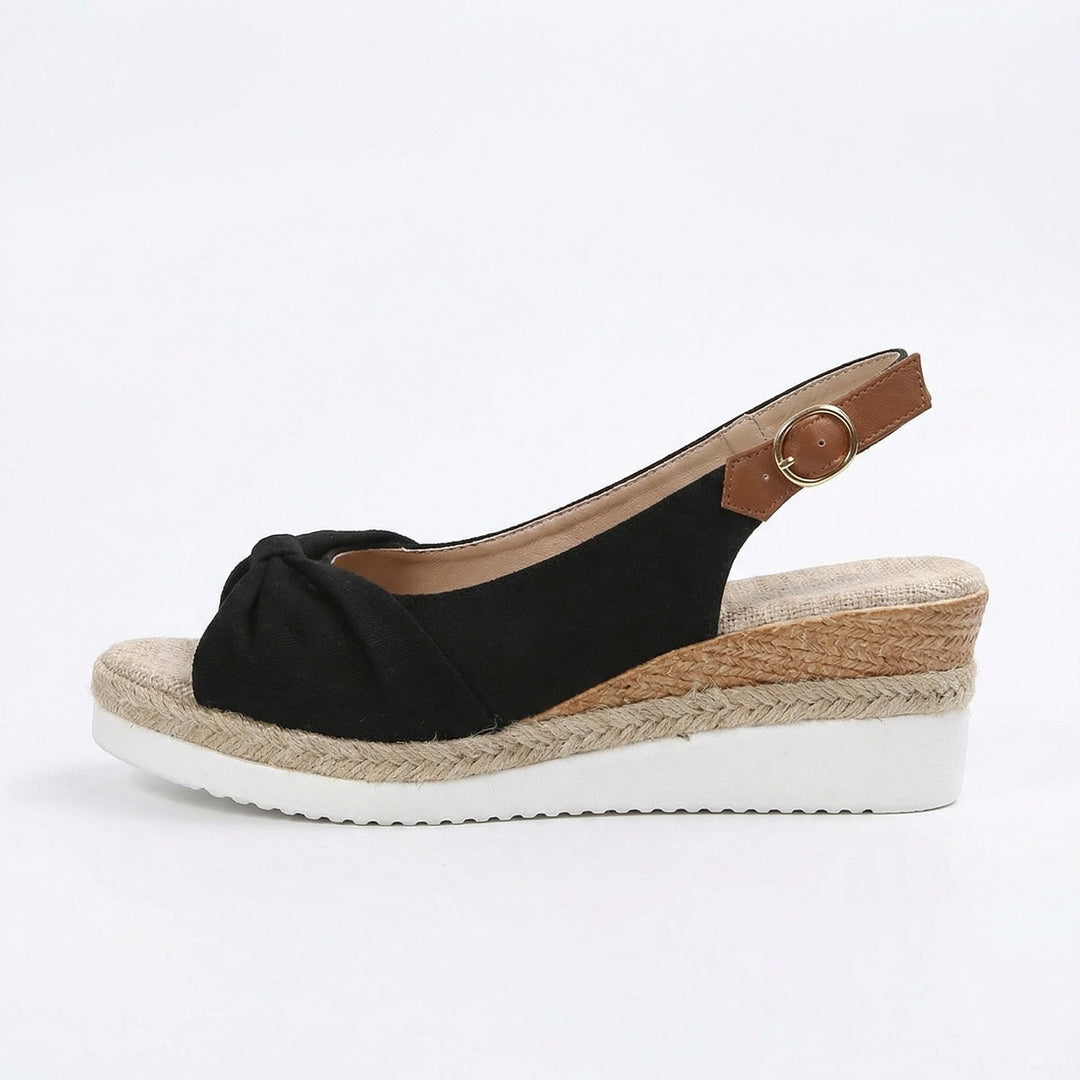 Women's Pointed-Toe Platform Sandals – Orthopedic Comfort Shoes with Buckle