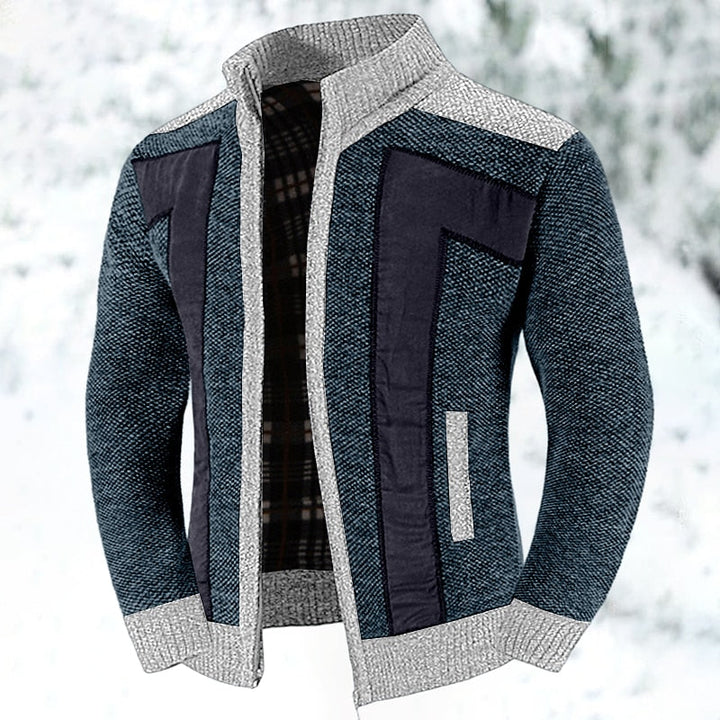 Damen Zip-Cardigan strukturiert mit Seitentaschen
