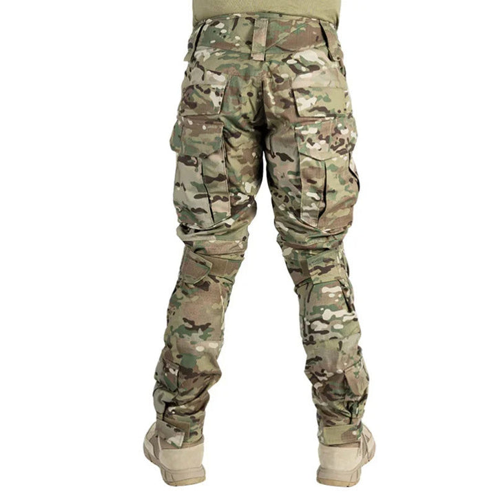 Herren Multicam Tactical Kampfhose Mit Knieschützern – Robuste Cargo Hose