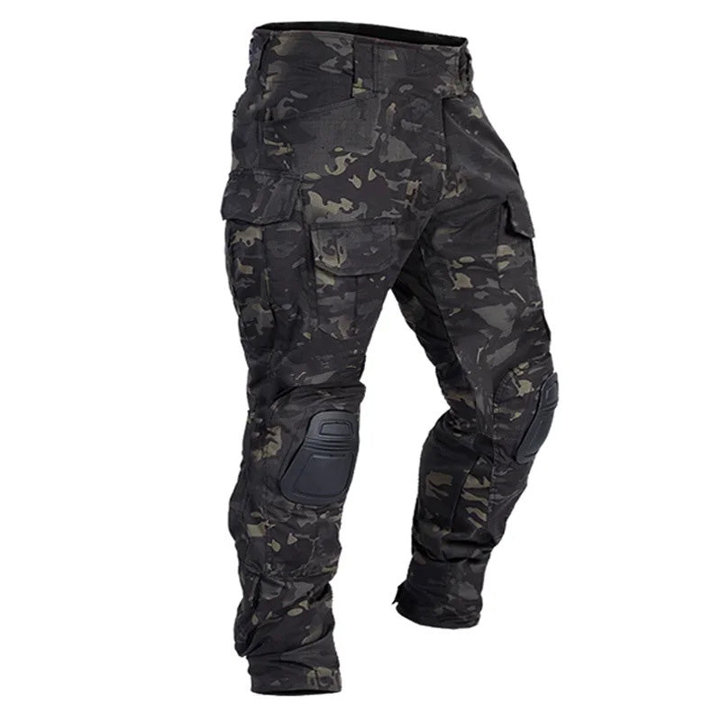 Herren Multicam Tactical Kampfhose Mit Knieschützern – Robuste Cargo Hose