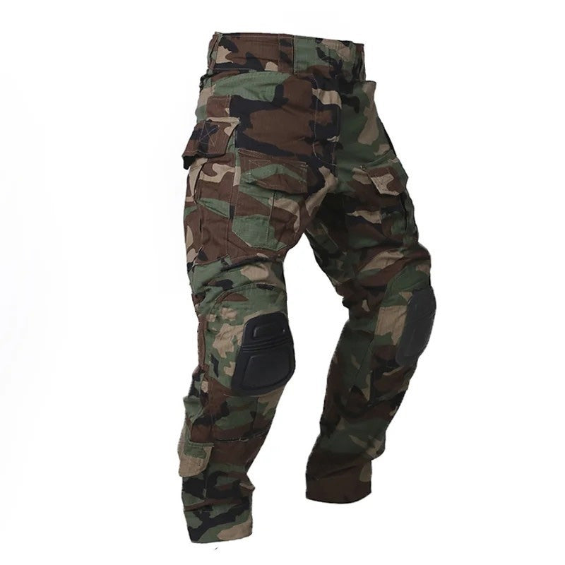 Herren Multicam Tactical Kampfhose Mit Knieschützern – Robuste Cargo Hose
