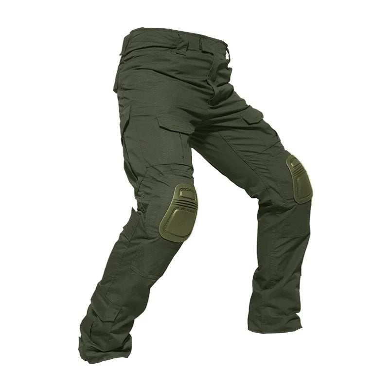 Herren Multicam Tactical Kampfhose Mit Knieschützern – Robuste Cargo Hose