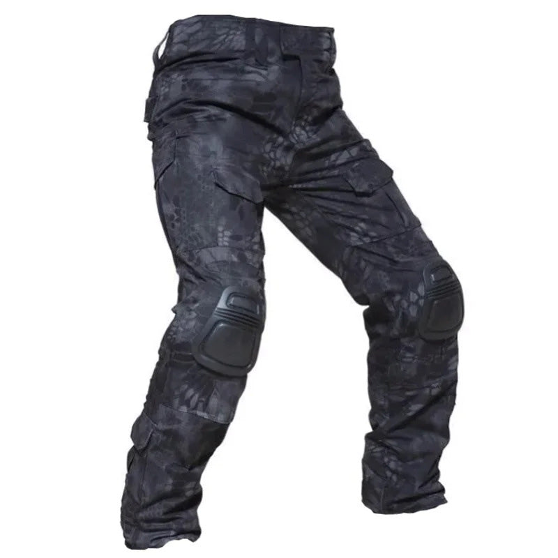 Herren Multicam Tactical Kampfhose Mit Knieschützern – Robuste Cargo Hose