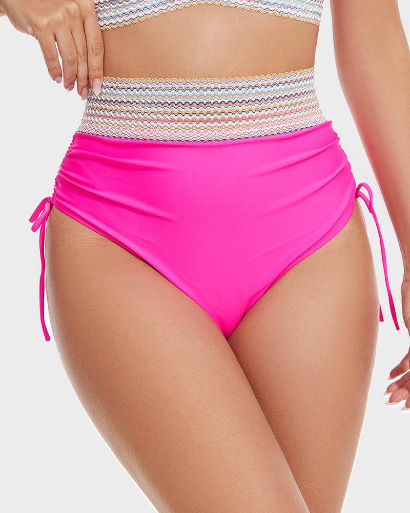 Shaping High-Waist Bikini Bottom – Tummy Control & Comfort