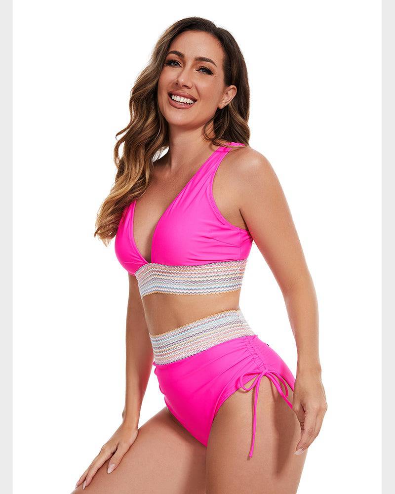 Shaping High-Waist Bikini Bottom – Tummy Control & Comfort
