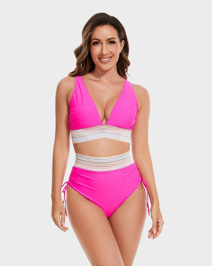 Shaping High-Waist Bikini Bottom – Tummy Control & Comfort
