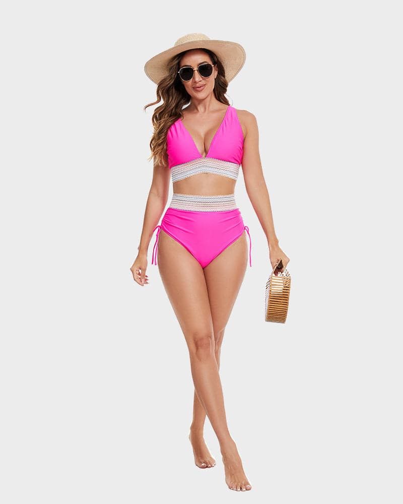 Shaping High-Waist Bikini Bottom – Tummy Control & Comfort