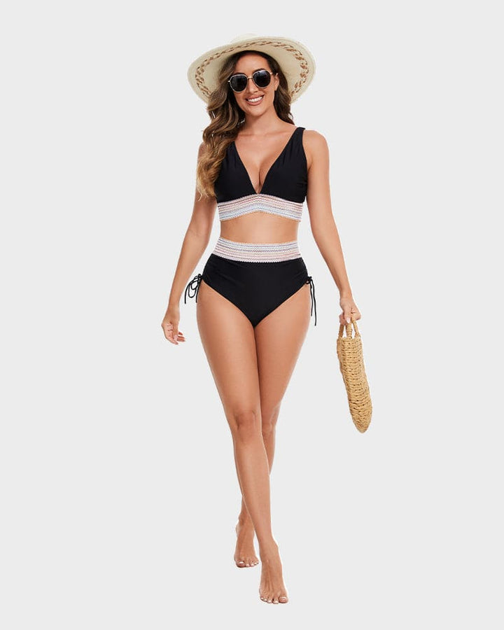 Shaping High-Waist Bikini Bottom – Tummy Control & Comfort
