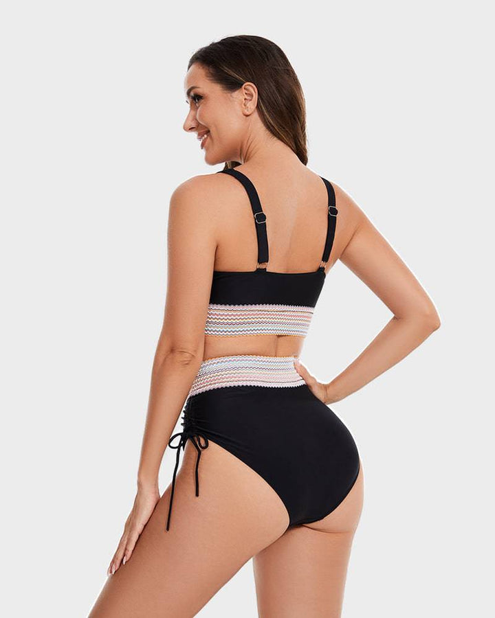 Shaping High-Waist Bikini Bottom – Tummy Control & Comfort