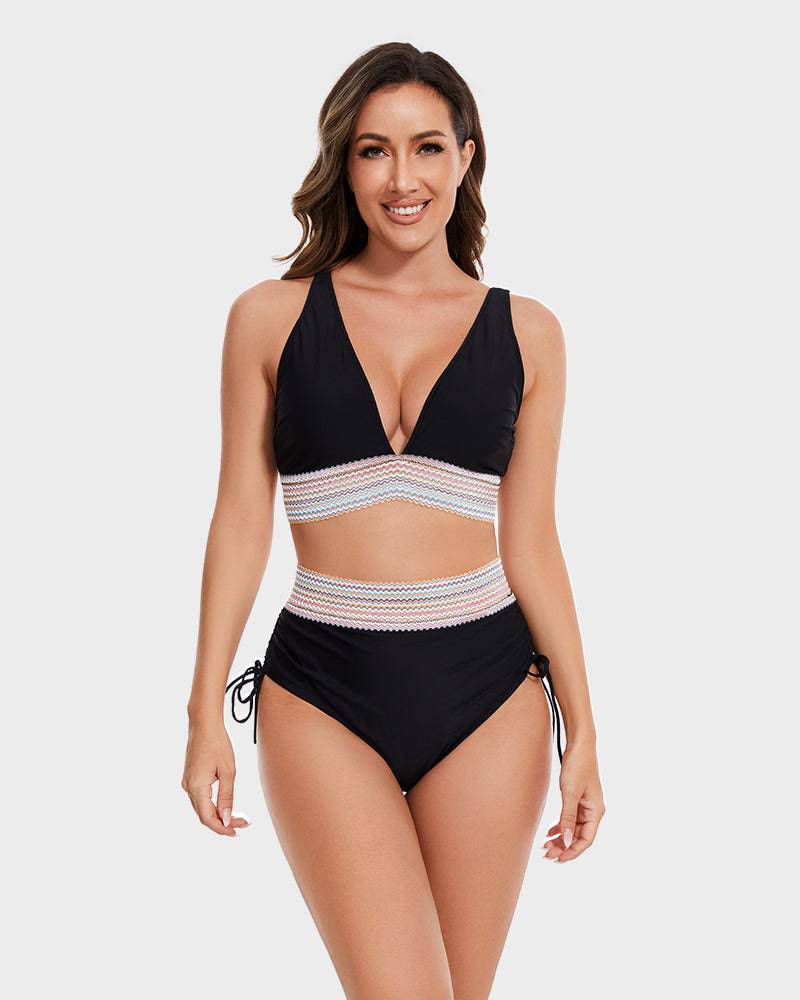 Shaping High-Waist Bikini Bottom – Tummy Control & Comfort