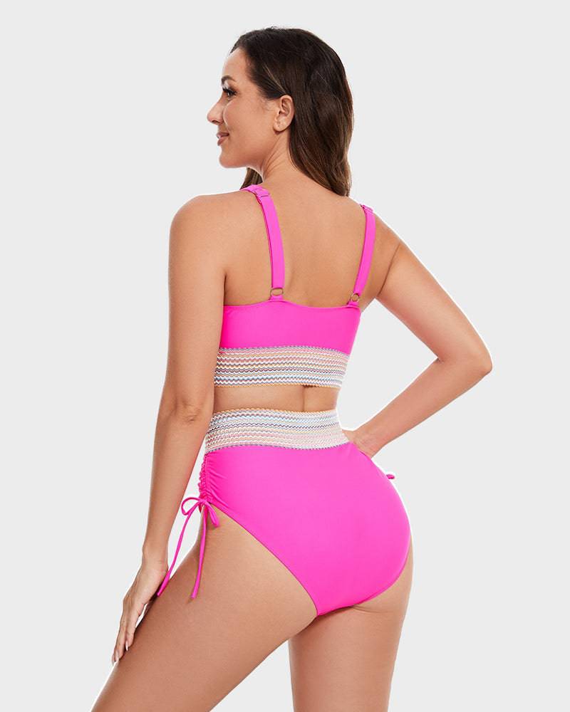 Shaping High-Waist Bikini Bottom – Tummy Control & Comfort