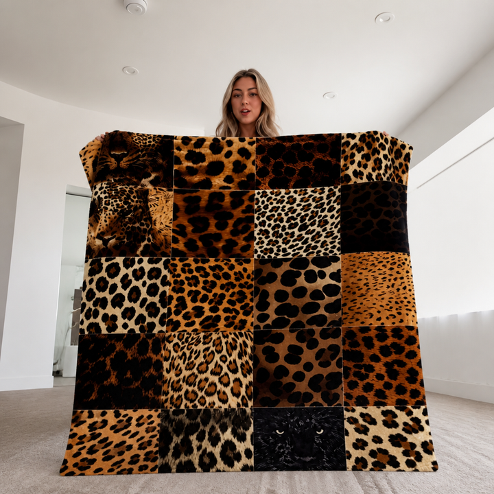 Decke Leopardenmuster Polyester