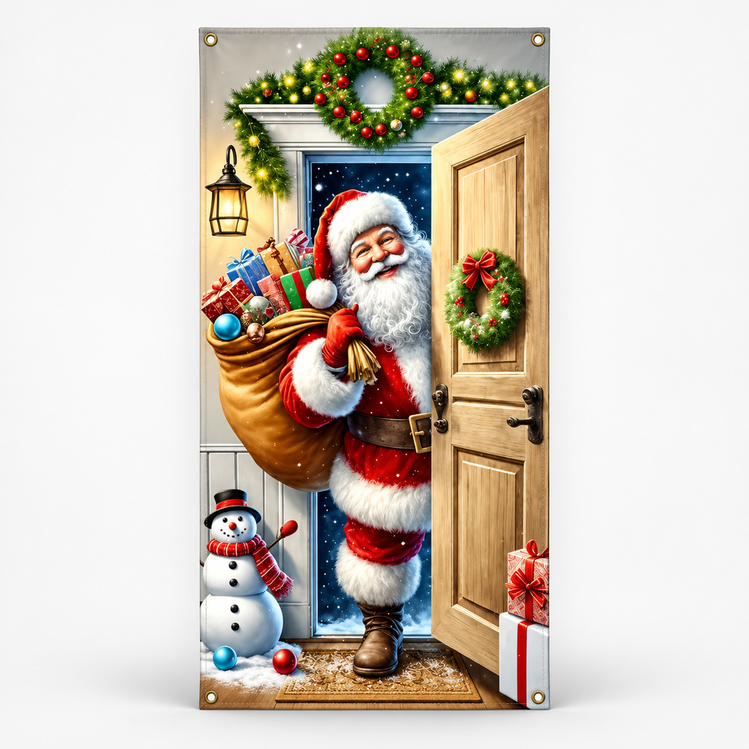 SantaScene Weihnachts-Türbild für Standardtüren