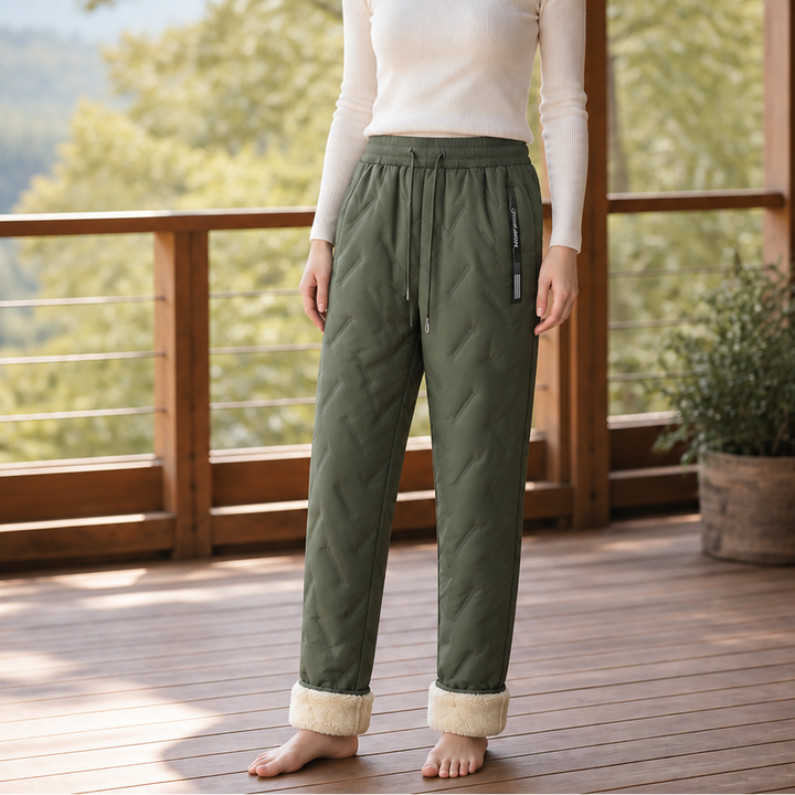 Damen Thermohose Fleece-Gefüttert Wasserabweisend