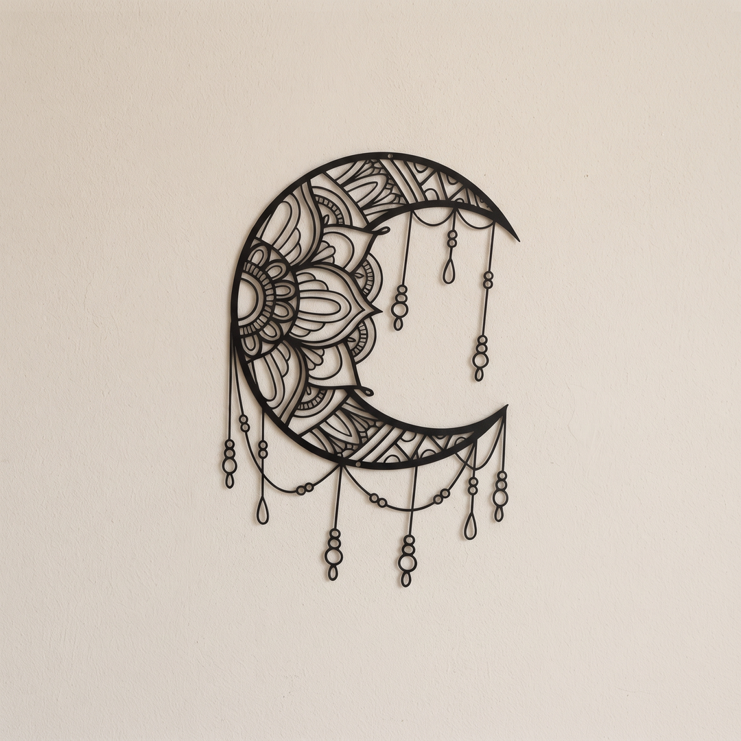 Solstice Balance | Metall-Wanddekoration mit Sonne und Mond